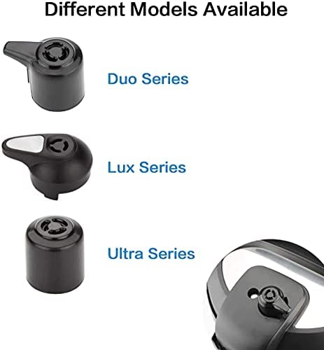 Steam Release Handle,Float Valve Replacement Parts with Anti-Block Shield For Instant Pot Duo/Duo Plus 3, 5, 6 and 8 Quart,Instant Pot Smart Wifi(6 Qt) (DUO)