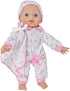 12 Inch Soft Body Baby Doll in Gift Box, Baby Doll with Pacifier, Blanket and Pink Floral Clothes
