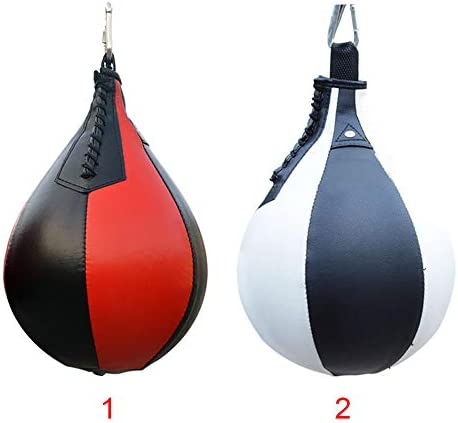 CALIDAKA Speed Punching Ball Boxing Speed Bag Hanging Boxing Ball, Hanging Swivel Speed Bag, PU Leather Muay Punching Ball Striking Bag for Gym MMA Boxing Sports Punch Bag