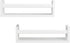 AHDECOR Nursery Room Bookshelf Wall Mount White Floating Shelves, Display Wall Shelf for Kids Romm, Kitchen Spice Rack, Bathroom Decor, Book Shelves Organizer or Baby Nursery, Set of 2, 15 inch
