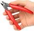 BOENFU Wire Cutters Zip Tie Cutters Micro Flush Cutter 2 Pack 5 Inch Precision Wire Clippers Hobby Snips Small Side Cutting Pliers for Jewelry Making, Electronics | Red