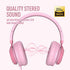 AILIHEN C8 Girls Wired Headphones with Microphone and Volume Control Folding Lightweight Headset for Cellphones Tablets Smartphones Chromebook Laptop Computer PC Mp3/4 (Pink)