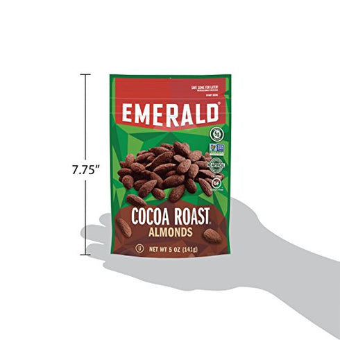 Emerald Nuts, Cocoa Roast Almonds, 5 Oz Resealable Bag