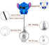 Cartoon Stitch Badge Reel Retractable ID Card Badge Holder with Alligator Clip Name Badge for Student Nurse Employee Coworker (BRL Stitch)