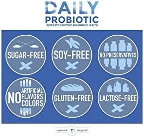 Replenish the Good Daily Adults’ Probiotic | Vegan Supplement w/ 6 Billion CFU | Helps Digestive & Immune Health | Delivers 15x More Good Bacteria | Relieves Bloated Stomach & Acid Reflux | 60 Pearls