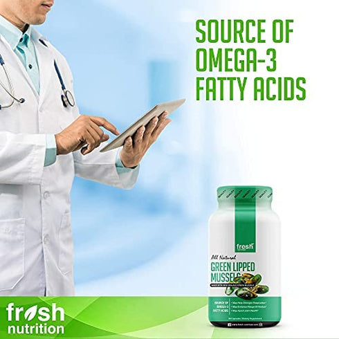 Green Lipped Mussel Capsules - Strongest DNA Verified from New Zealand - Perna Canaliculus Omega Supplement for Hip and Joint - Non GMO