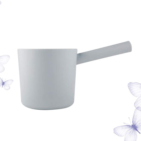 YARNOW Water Ladle Long Handle Japanese Plastic Water Ladle Bath Ladle Dipper Bathroom Bath Cups for Kitchen Bathroom Blue-gray