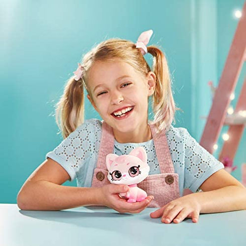 Kindi Kids Show N Tell Pets - Caterina The Kitten - 4" Pet and Shopkin Accessory - 2pc