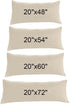 uxcell Body Pillow Case, Microfiber Pillowcases Weave for 90 GSM Ployester, Soft Full Replacement Covers for Body Pillows Body(20"x48") Khaki
