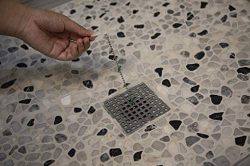 DrainWig Shower Drain Protectors as Seen on Shark Tank, Disposable Hair Catchers, Flower, Pack of 2