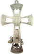 First Holy Communion Pewter Communion Blessings Wall Cross with Chalice Emblem, 5 1/2 Inch