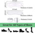 Heel Grips, 8PCS Heel Inserts, 12PCS Shoe Inserts, Gel Heel Cushion Inserts for Women Men, Adhesive Shoe Pads for Loose Shoes, Heel Slipping, Rubbing