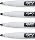 EXPO 1944745 Magnetic Dry Erase Markers with Eraser, Fine Tip, Black, 4-Count
