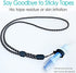 PD Catheter Lanyard Peritoneal Dialysis Holder Adjustable Length Secure Necklace Belt Accessories Women Men (2PCS Lanyards + 4PCS Silicone Rings)