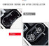 Car Coasters for Drinks Absorbent, Cute Car Coasters for Women & Man,Cup Holder Coasters for Your Car with Fingertip Grip, Auto Accessories for Women & Lady,Snow Leopard Pack of 2?Cow?