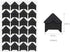 360 Pieces Self Adhesive Photo Corners, Naler 15 Sheets Photo Mounting Corners for Scrapbook, Picture Album, Journal, Black