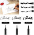 Rilanmit Calligraphy Pens Set for Beginners, Hand Lettering Pens Brush Drawing Markers Kits Chinese Japenese Pens Black Ink for Journaling, Writing, Art Drawing, 3 Size(Pack of 6)