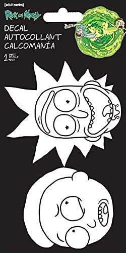 Rick and Morty Decal Set -- Bundle Includes 3 Premium Rick and Morty Stickers Room Decor, Car, Laptop (Rick and Morty Merchandise)