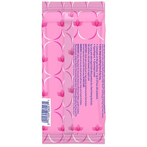 Vagisil Odor Block Daily Freshening Wipes for Feminine Hygiene in Resealable Pouch, Gynecologist Tested & Hypoallergenic, 20 count (Pack of 1)