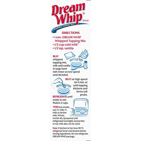 Dream Whip Whipped Dessert Topping Mix 2.6-Ounce Box (Pack of 2) with By The Cup Mood Spoons