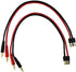 FLY RC 2pcs RC Lipo Battery Charge Cable with 4.0mm Gold Plated Banana Plug 14AWG Silicone Wire for Traxxas Charger Lead Lipo Battery