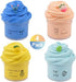 4 Pack Butter Slime Kit with Blue Stitch, Peach, Pineapple and Mint Charms, Scented DIY Slime Supplies for Girls and Boys, Stress Relief Toy for Kids Education, Party Favor, Gift and Birthday