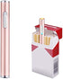 USB Lighter Rechargeable 2 Pack Mini Electric Flameless Windproof Portable Slim Cigarette Lighters (Silver and Rose Gold)