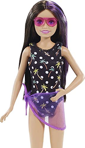 Barbie Skipper Babysitters Inc. Dolls & Playset with Babysitting Skipper Doll, Toddler Small Doll with Color-Change Swimsuit, Kiddie Pool, Whale Squirt Toy & Accessories for Kids 3 to 7 Years Old