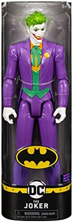 DC Comics Batman, 12-Inch The Joker Action Figure Toy, Kids Toys for Boys Aged 3 and up
