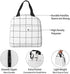 White Checkered Bags, Reusable Snack Bag Food Container For Boys Girls Men Women School Work Travel Picnic Waterproof Outdoors Game Handbags For Adults