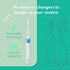 Quip Adult Electric Toothbrush - Sonic Toothbrush with Travel Cover & Mirror Mount, Soft Bristles, Timer, and Plastic Handle - Blue