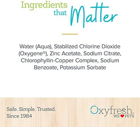 Oxyfresh Premium Pet Dental Care Solution Pet Water Additive: Best Way to Eliminate Bad Dog Breath and Cat Bad Breath - Fights Tartar & Plaque - So Easy, Just Add to Water! Vet Recommended 8 oz.