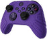 eXtremeRate PlayVital Guardian Edition Purple Ergonomic Soft Anti-Slip Controller Silicone Case Cover, Rubber Protector Skins with Black Joystick Caps for Xbox Series S and Xbox Series X Controller