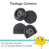 Toddleroo by North States Baby Gate Wall Guards: Provides Extra Safety and Stability for Most Pressure Mounted Gates, Protects Walls from Damage, Black, 4 Count