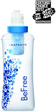 BeFree 0.6L Water Filter, Fast Flow, 0.1 Micron EZ Clean Membrane for Endurance Sports, Camping and Backpacking (8019639)