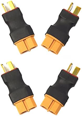 XT60 Female to Male Deans T Plug Connector Adapters No Wires RC LiPo Battery Connectors(4PCS)