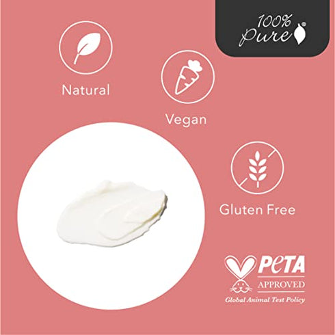 100% PURE Coffee Bean Caffeine Eye Cream Refresh & Hydrate Under Eye Treatment Reduce Puffiness, Dark Circles, Wrinkles with Green Tea, Rose Hip, Vitamin E - Youthful Vibrant Eyes - Vegan - .3 oz