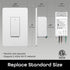 Geeni TAP Smart Light Switch, White, 1 Switch - No Hub Required - Requires Neutral Wire - Smart Light Switch Works with Amazon Alexa and Google Home Requires 2.4 GHz Wi-Fi