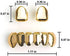 TSANLY Gold Grillz Mouth Teeth 24K Plated Gold Custom Fit Top & Bottom Set Caps Grillz for Women Gift + Extra Molding Bars + Microfiber Cloth