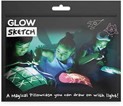 Illuminated Apparel Glow Sketch Interactive Glow in The Dark Pillowcase (Dream Cloud)