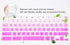 Keyboard Cover for Samsung Chromebook 4 3 XE310XBA XE500C13 XE501C13 11.6/Chromebook 4 XE350XBA 15.6/11.6 Chromebook 2 XE500C12/Chromebook Plus V2 XE520QAB XE521QAB 12.2" Keyboard Skin, Pinkish Purple