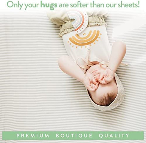 Bassinet Fitted Sheet Compatible with Mika Micky Bedside Sleeper – Snuggly Soft Jersey Cotton – Fits Perfectly on 19 x 32 Inch Bed Side Sleeper Mattress Pad – Dark Grey
