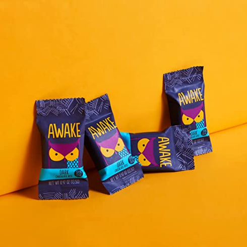 AWAKE Caffeinated Chocolate Energy Bites, Dark Chocolate, 30Count