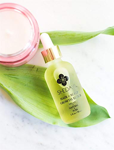 Shedavi Vegan Healthy Hair Growth Oil Serum With Botanicals - Hair Growth for Women & Men - Hair Treatment for Dry Damaged Hair and Scalp With Argan, Coconut, Castor, Tea Tree Oil For Hair Growth