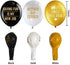 48 Pieces 12 Inches Retirement Balloons Decoration Happy Retirement Supplies Fun Retirement Latex Balloons for Women and Men Retirement Party Decoration Indoor Outdoor (Black, White, Gold)