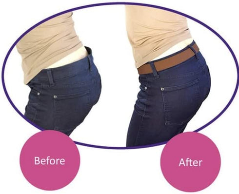 Beltaway-The Square Adjustable No Show Flat Buckle Belt Comfortably Holds Your Pants Up
