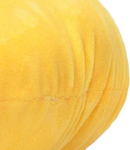 Emoji Relaxed Face Emoticon Cushion Stuffed Plush Soft Pillow, Official Certified, EvZ 32cm Yellow