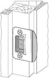 Gator Door Latch Restorer - Strike Plate (Satin Nickel)
