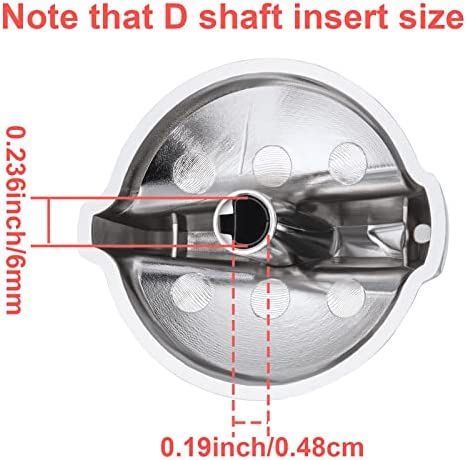 Gejoy WB03T10325 Knobs Burner Control Knobs Compatible with General Electric GE Range Cooktop Knob 2691864 PS3510510 (4 Packs)