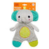 Bright Starts Snuggle & Teethe Plush Teething Baby Toy - Elephant, Crinkle Fabric, Ages 0 Months +